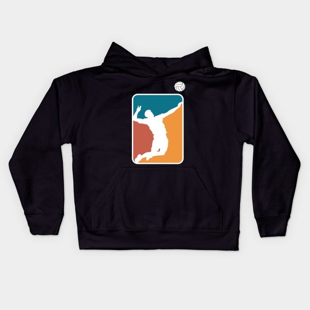 Beach Volleyball Kids Hoodie by Lomitasu